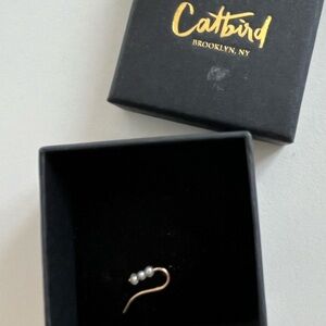 Pearl climber earring